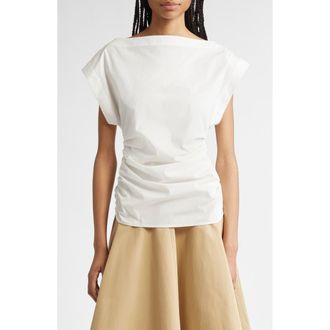 A.L.C. Nara Dolman Sleeve Cotton Top in White at Nordstrom Rack, Size 10