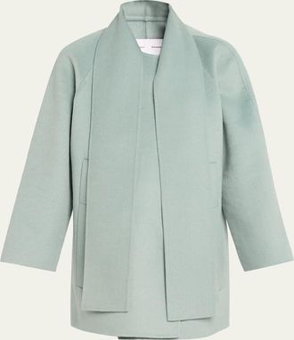 Proenza Schouler Brisa Wool-Cashmere Scarf Coat