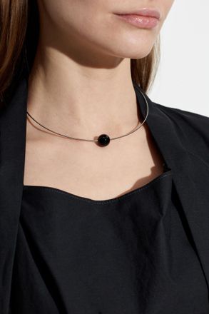 Christophe Lemaire Brass Necklace, Womens, Silver