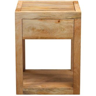 Rendez-Vous D&eacute;co Rendez-vous D&eacute;co - Mesita De Noche De Madera De Mango Con 1 Caj&oacute;n - Jakarta
