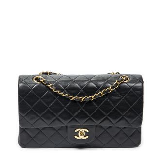 Chanel Pre-owned Womens Classic Double Flap 26 Shoulder Bag - Black - One Size