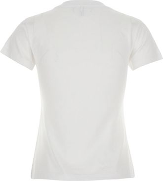 Ganni Womens T-Shirt Basic Cotton Jersey Baby Fit Tiger White T-Shirts & Jerseys