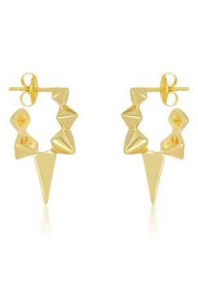 Melinda Maria Gabriella Spiked Hoop Earrings in Gold at Nordstrom