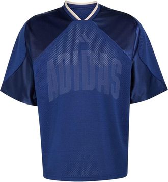 adidas Stadium Graphic Mesh T-Shirt Asia Sizing Dark Blue KR5348