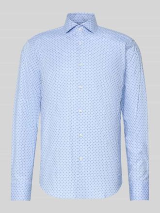 HUGO BOSS Regular Fit Businesshemd aus Baumwolle mit Kentkragen Modell JOE in Bleu, Gr&ouml;&szlig;e 39