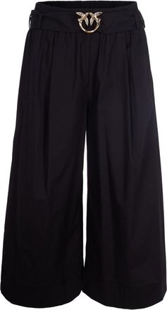 Pinko Black Metal Buckle Shorts