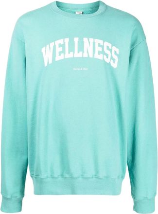 Sporty & Rich Wellness Ivy Crewneck - Faded teal - Blu