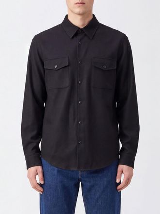 Aspesi Giacca a camicia in misto lana con tasche a toppa