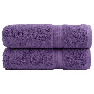 Berkfield Home Premium Shower Towels SOLUND 2 pcs Purple 70x140 cm 600 gsm