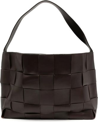 St.Agni Grote geweven shopper - Bruin