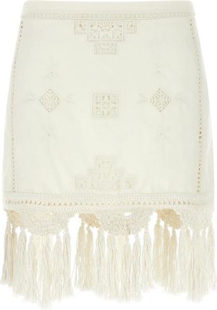 Isabel Marant Dames, Rokken, Wit, Maat: XS Katoen