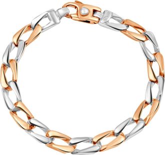 Pompeii3 Mens Designed14k Gold (38gram) or Platinum (67gram) 7mm Link Bracelet 8.5