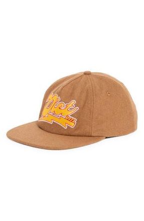 Diet Starts Monday Bolt Logo Embroidered Wool Hat in Brown at Nordstrom Rack