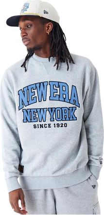 New Era Arch Graphic Crew Neck Sweatshirt - Heren - Sweatshirts - Grijs - S - Katoen - Hoodies & sweatvesten