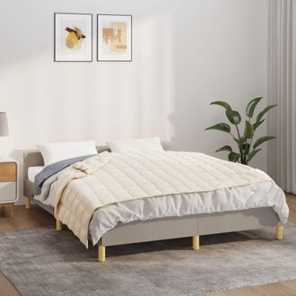 vidaXL Vidaxl - Manta Con Peso Tela Color Crema Claro 122x183 Cm 5 Kg
