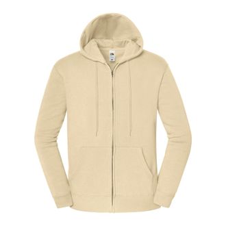 Fruit Of The Loom Fruit of the Loom Unisex Adult Iconic Premium Full Zip Hoodie (Woestijnzand)