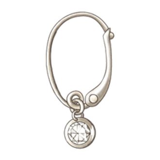 POMELLATO Rose Cut Diamond Firefly Oorbellen - Dames - Oorbellen - Grijs - ONE Size - Accessoires
