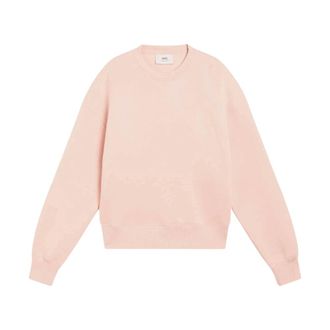 Ami Sweatshirts, male, Pink, Size: XS Pink Sweater Crewneck Felpa