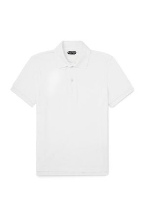 Tom Ford Slim-Fit Cotton-Blend Terry Polo Shirt