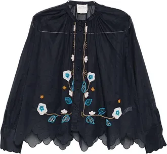 Forte_Forte Womens Embroidered Cotton Shirt