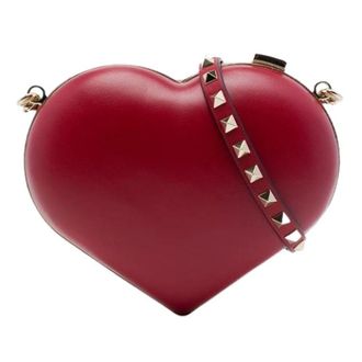 Valentino Pre-owned Vintage Crossbody Bag - Dames - Pre-owned - Rood - Maat: ONE Size Leer