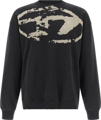 Diesel Zwarte Katoenen Sweatshirt