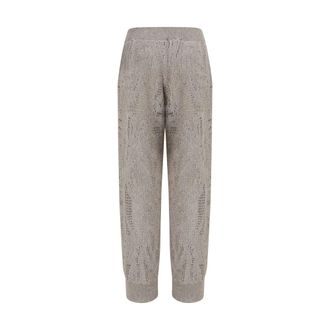 Brunello Cucinelli Womens Beige Linen Casual Pants