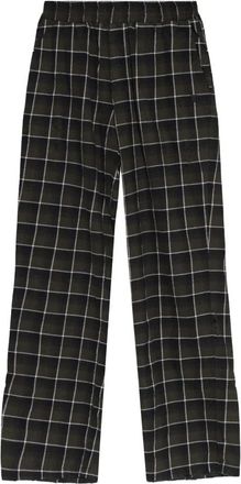 Misbhv Plaid Patroon Broek - Heren - Straight fit broeken - Groen - L - Katoen - Broeken