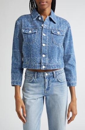 L'agence Koda Crop Denim Jacket in Everson at Nordstrom Rack, Size Small
