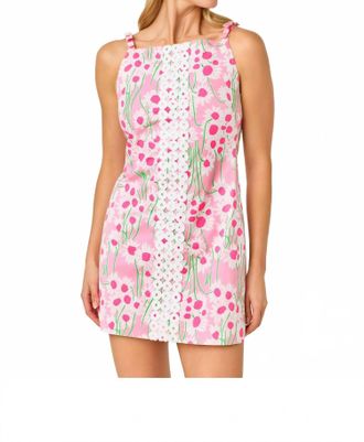 Lilly Pulitzer Delores Sleeveless Romper In Conch Shell Pink Sunny Daisies