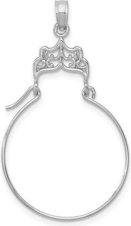 Diamond2Deal 14k Gold Filigree Charm Holder Pendant