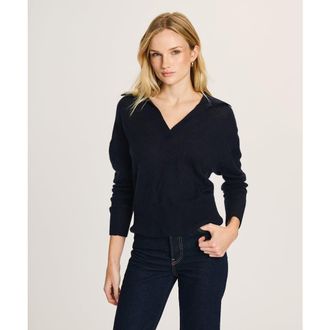 Naadam Featherweight Cashmere Polo Sweater in Navy at Nordstrom, Size Xx-Large