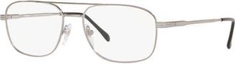 Sferoflex 56mm Square optical glasses in Silver at Nordstrom