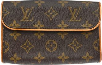 Louis Vuitton Florentine Waist Monogram Canvas Brown Canvas Handbag (Pre-Owned)