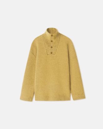 Nanushka Womens Zuma Fluffy Sweater In Yellow