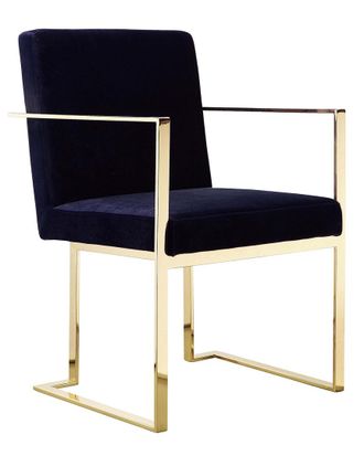 Pangea Home Gold Dexter Arm Chair