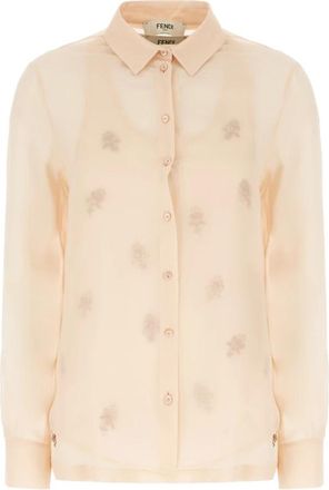 Fendi Stijlvolle TOP voor je garderobe - Dames - Overhemden - Roze - XS - Overhemden
