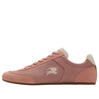 Burberry (WMNS) Burberry Leather Knight Runner Sneakers Dusky Rose Dove Beige 81278051