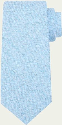Kiton Mens Solid Silk 7-Fold Tie