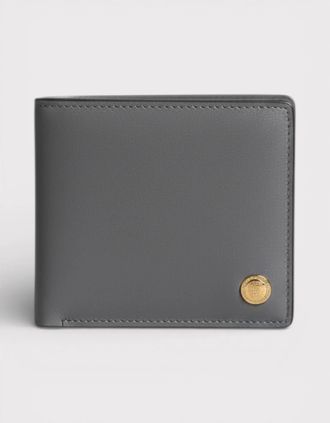 Versace Mens Versace Medusa Bifold Wallet Grey - Black - Size: O/S