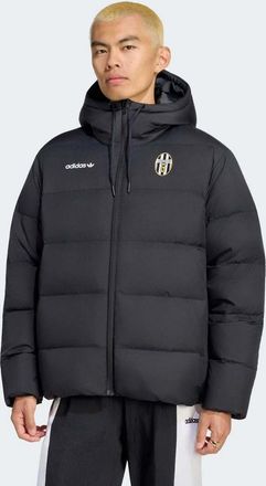 adidas Juventus Turin climawarm 3 strisce piumino con cappuccio nero