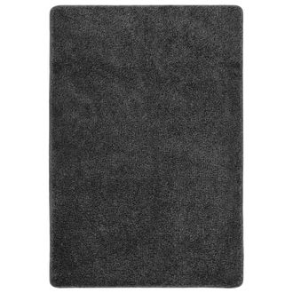 vidaXL Alfombra Peluda Antideslizante Gris Oscuro 160x230 Cm Vidaxl