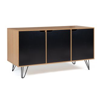 IDMarket Credenza Bassa Vintage Noemi 3 Ante In Legno