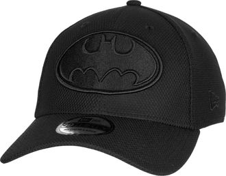 New Era Batman Symbol Black on Black 39Thirty Fitted Hat Large/XLarge