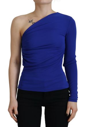 Dsquared2 Dsquared&sup2; Viscose One Shoulder Slim Fit Blouse Womens Top (Pre-Owned)