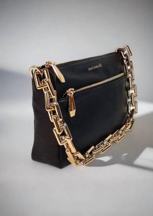 Bergé Womens Aria Zip Pocket Handbag In Black