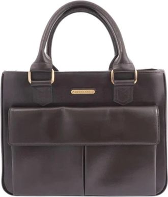 Burberry Pre-owned Handbags, female, Brown, Size: ONE SIZE Pre-owned Vintage Handbag