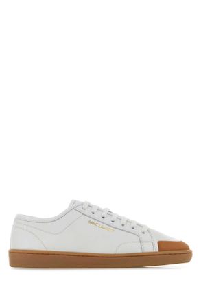 Saint Laurent White Leather Greenwich Sneakers
