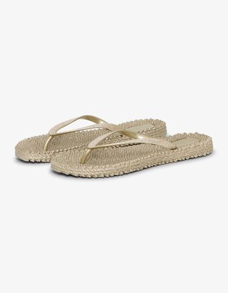 Ilse Jacobsen Womens Ilse Jacobsen Cheerful Glitter Womens Flip Flops - Platin 780 - Size: 6