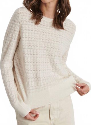 Line Simona Pointelle Knit Sweater In Chantilly